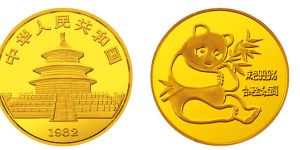 82年熊猫1/4盎司圆形金币回收价格以及最新价格