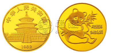 82年熊猫1/4盎司圆形金币回收价格以及最新价格
