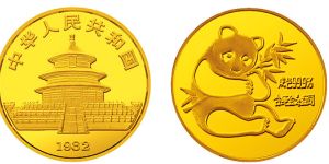 1982年熊猫金币   价格最新及回收价格是