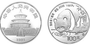 1987年1盎司熊猫铂币  最新价格及具体回收价格