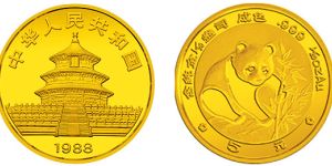 1988年熊猫金币  具体的回收价格
