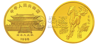 1990年马年金币    高清图片及最新价格