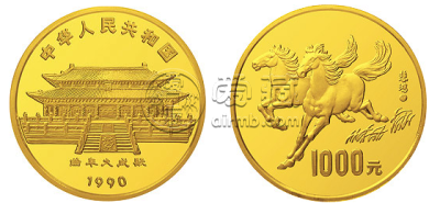 1990年马年金币    高清图片及最新价格