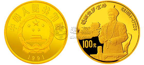中国杰出历史人物金币第8组   图片及近期成交价格