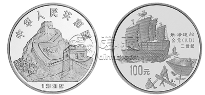中国古代科技发明发现第1组铂币   图片及价格