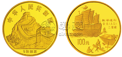 中国古代科技发明发现第1组金币   值多少钱
