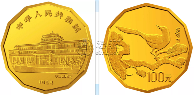 近代名画系列第1组金币   1/2盎司十二边形金币的回收价格