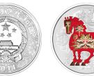 2014年马年生肖金银币1盎司银彩色币 市价