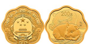 2019年豬年生肖金銀幣15克梅花形金幣收藏價值 回收價格