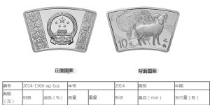 2015年羊年生肖金銀幣1盎司扇形銀幣 最新價