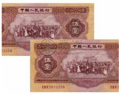 53版5元纸币现在值多少钱 53年红五元的收藏价值