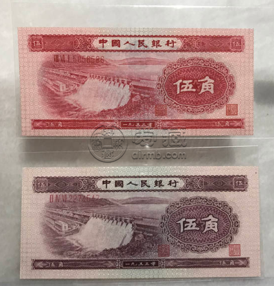 水坝五角值多少钱 水坝5角深浅对比