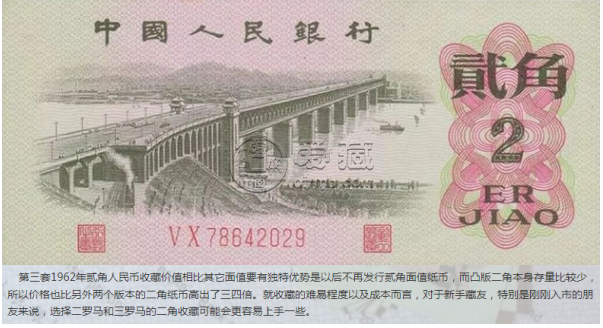 1962年2角紙幣價格表 1962年2角紙幣圖片及價格表