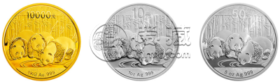 2013年熊猫金银币价值     2013年熊猫金银币套装价格行情