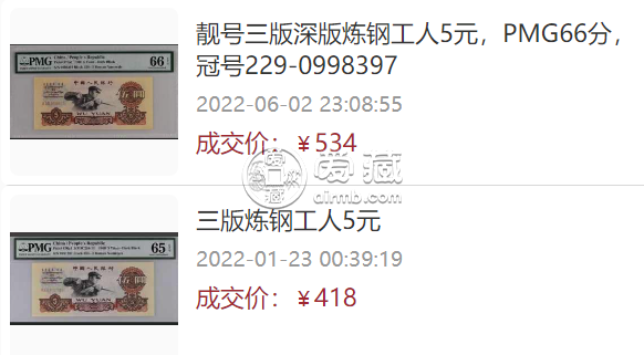 1960年5元人民币价格   1960年5元人民币现在价值多少