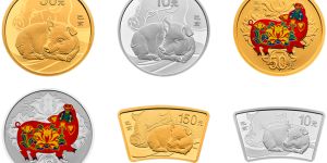 2019年猪年150克彩色金币    2019中国己亥猪年金银纪念币回收价格
