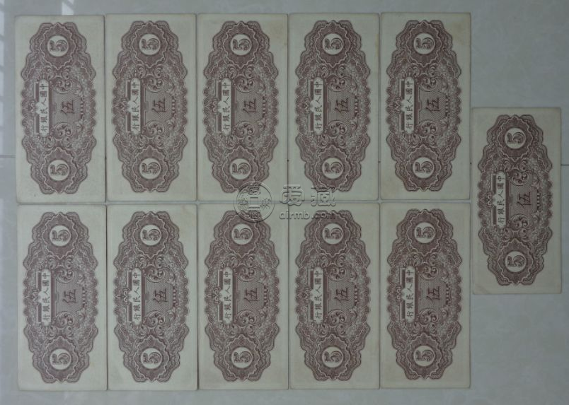 第一套人民币5元织布值多少钱  1949年5元织布价格