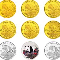 1999版熊猫金银币      1999年熊猫金币回收价
