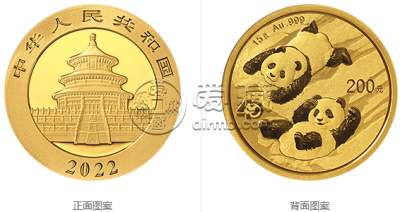 2022熊猫金币价目表
