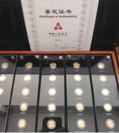 熊猫二十五周年金银币套装   熊猫25周年纪念币最新收藏价格