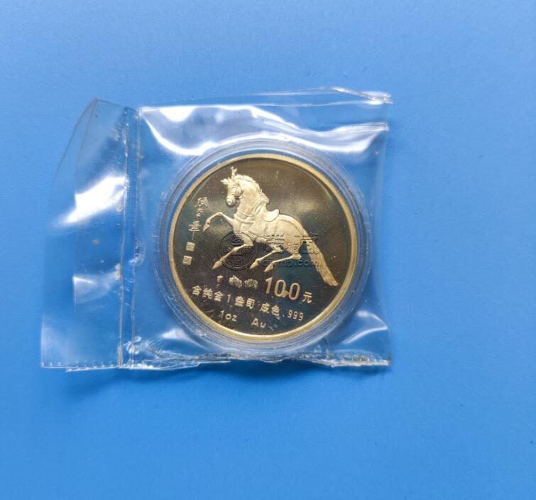中国庚午（马）年生肖金币    1990年一盎司生肖金马价格