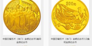 龙门石窟金币多少钱和市场收藏图片