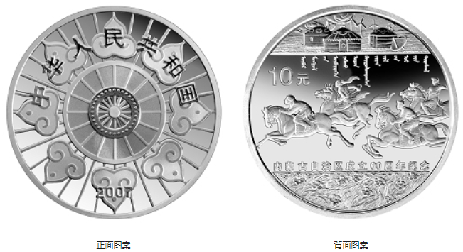 内蒙古自治区成立60周年纪念银币价格解说