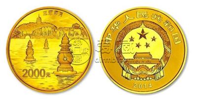 杭州西湖5盎司金币多少钱    杭州西湖5盎司金币价格