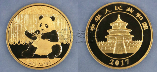 2017年100克熊猫金币价格   2017年100克熊猫金币市场价格