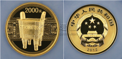 2012年5盎司青铜器第1组金币价格   2012年5盎司青铜器第1组金币最新价格