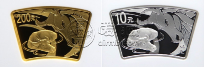 2009年扇形生肖牛金银币价格   2009年扇形生肖牛金银币市面价值