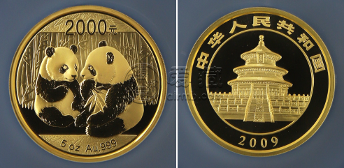 2009年5盎司熊貓幣價格   2009年5盎司熊貓幣最新價格