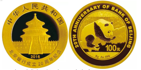 北京银行成立20周年金银币收藏价值
