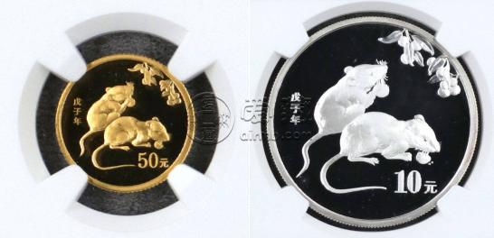 2008年生肖鼠金银币值多少钱    2008年生肖鼠金银币价格