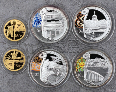 2008奥运第二组金银纪念币多少钱    2008奥运第二组金银纪念币价格