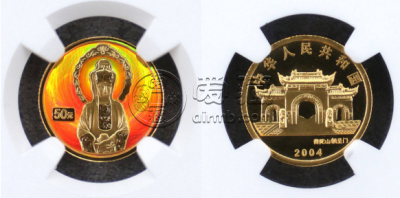 2004年幻彩观音金币价格    2004年幻彩观音金币市面价值