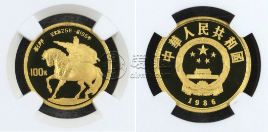 1986年劉邦金幣最新成交價格   1986年1/3盎司劉邦金幣價格