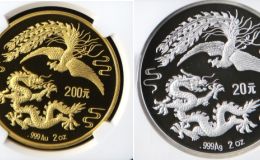 1990年2盎司龙凤呈祥金银币   1990年2盎司龙凤金银币回收价格