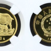 珍稀羚牛金币价格表  8克珍稀野生动物第3组羚牛金币价格