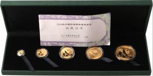 2016年熊猫金币套装现在市场价