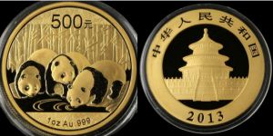 2013年熊貓金幣500元的現(xiàn)價   2013年熊貓金幣收藏價值