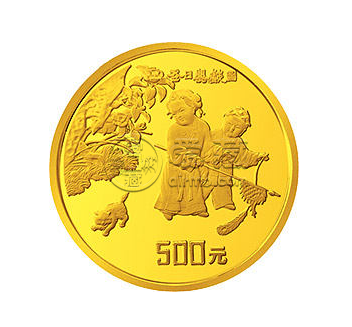 中国古代名画冬日婴戏图金币价格 冬日婴戏图金币值多少钱