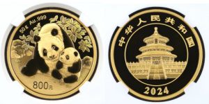 2024年熊猫金币50克价格与收藏价值