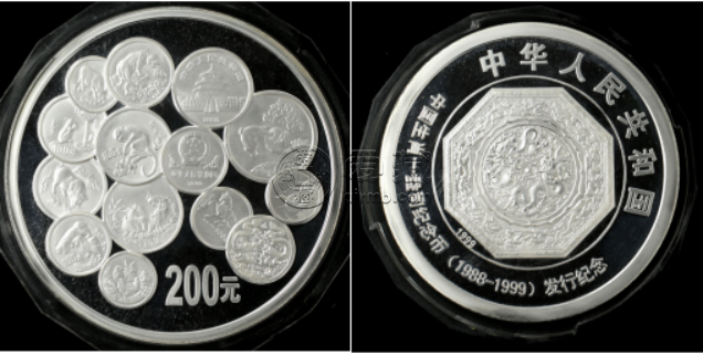 1999年十二生肖发行纪念银币值多少钱  1公斤12生肖纪念银币回收价格