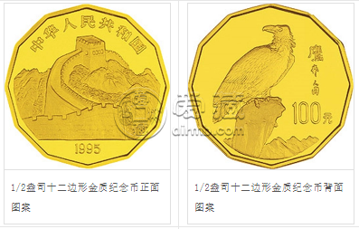 1995年鹰12边金币价格 1995年鹰12边金币值多少钱