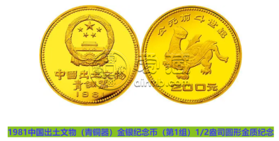 1981年出土文物金币值多少钱 1981年出土文物金币价格