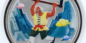 2001年1盎司民間神話第1組彩銀幣價格及收藏價值