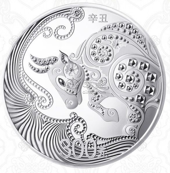 2021年1公斤生肖牛銀幣價(jià)格 2021年生肖牛1公斤銀幣值多少錢