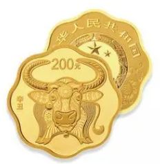 2021年梅花形生肖牛金银币价格 2021年生肖牛15克梅花金币多少钱