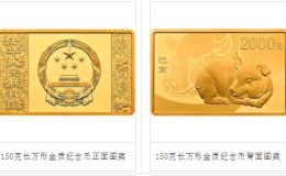 2019年150克方形生肖豬金幣目前價格 2019年生肖豬150克方形金幣多少錢